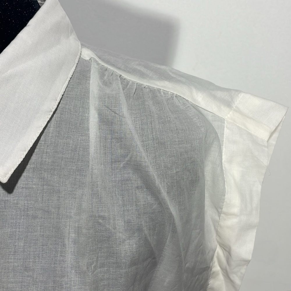 Banana Republic shirt medium white flared sleeves - Picture 4 of 7